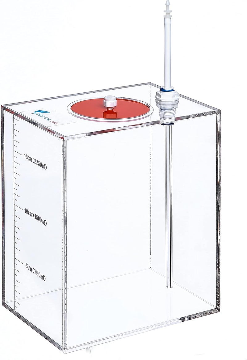 DHAO Acryli Made Liquid Storage Bucket, Working with Dosing Pump,Auto Top Off System Reservoir Container, 1 Room 0.7 Gallons - Image 3